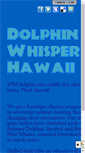 Mobile Screenshot of dolphinwhisperershawaii.com