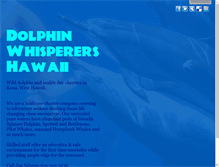Tablet Screenshot of dolphinwhisperershawaii.com